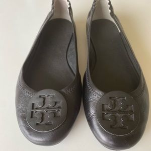 Tory Burch Black Flats (never worn outside) | 8.5